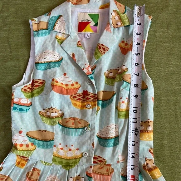 RARE Fervour Pie Dress ModCloth Size Small Lined - Picture 12 of 16